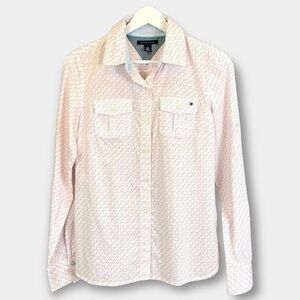 Tommy Hilfiger Button Down Long Sleeve Shirt Size Small
